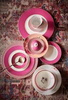 Pip Studio Royal Stripes Kom Donkerroze 12cm - thumbnail