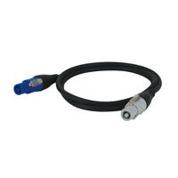 DAP Powercable blauw vergrendelbaar M/F 1.5m - thumbnail