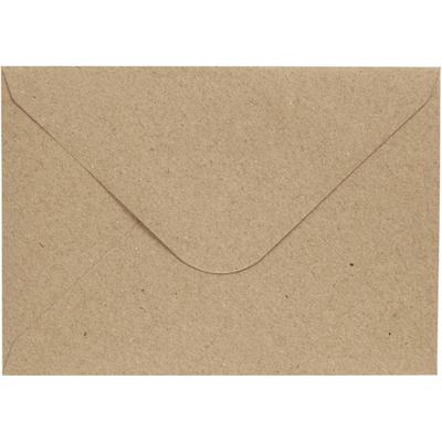 Creativ Company Enveloppen, afmeting envelop 11,5x16 cm, 110 gr, naturel, 10 stuk/ 1 doos