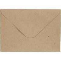 Creativ Company Enveloppen, afmeting envelop 11,5x16 cm, 110 gr, naturel, 10 stuk/ 1 doos - thumbnail