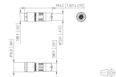 Metz Connect MMF881A315 Connector Bus Totaal aantal polen: 8 1 stuk(s)