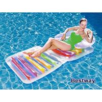 Bestway Opblaasbare Opvouwbare Regenboogstoel 201x89 cm Strand en Zwembad 43023 - thumbnail