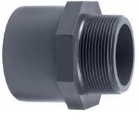 pvc puntstuk 50/63mm x 1" 10 bar - thumbnail