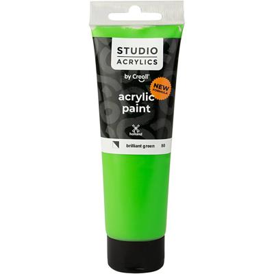 Creall Studio Acrylverf, semi-dekkend, brilliant green (50), 120 ml/ 1 fles Creall Studio Acrylverf, semi-dekkend, brilliant green (50), 120 ml/ 1 fles