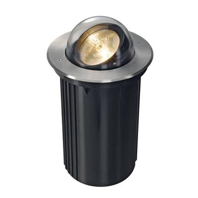 SLV buiten grondspot Dasar 218 bullseye rond - edelstaal