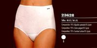 Dames Taille slip 23628 - Badstof kruisje - dames onderbroek, ondergoed - zwart, wit, huidskleur - thumbnail