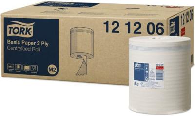 Poetspapier Tork M2 Basic Universal 2-laags 160m wit 121206