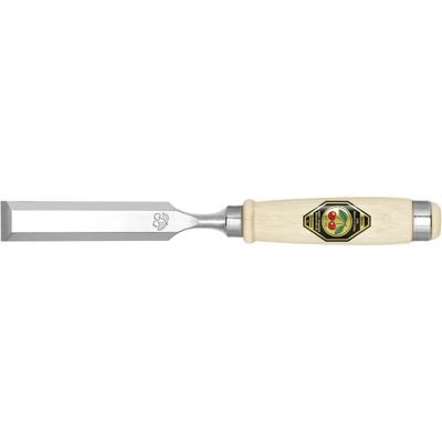 Steekbeitel snedeb. 10mm + 2 stalen klemgereedsch. heft van wit beukenhout Ulm v