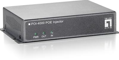 LevelOne POI-4000 PoE adapter & injector Fast Ethernet 56 V