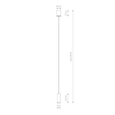 Lyora Smalle pendelFourty S lichtgrijs - 10900