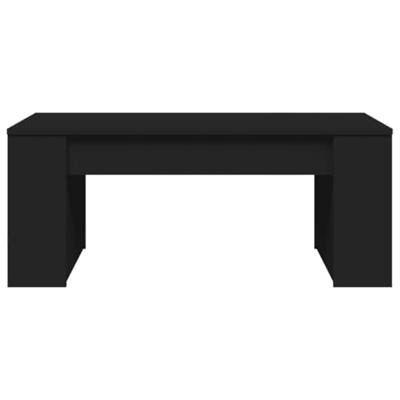 Salontafel 102x50x45 cm bewerkt hout zwart Salontafel 102x50x45 cm bewerkt hout zwart