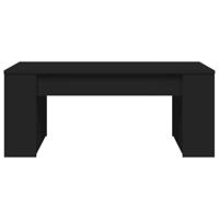 Salontafel 102x50x45 cm bewerkt hout zwart - thumbnail