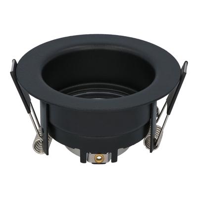 Mari - LED Inbouwspot - Verzonken armatuur - Diameter 85mm - GU10 Fitting incl. lamphouder - IP65 voor badkamer en buiten - Rond - Zwart