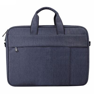 DJ03 waterdichte anti-kras anti-diefstal één-schouder handtas voor 15 6 inch laptops met koffer gordel (marineblauw)