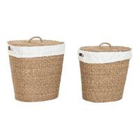 Wasmand Home ESPRIT Wit Natuurlijk 50 x 40 x 50 cm - thumbnail