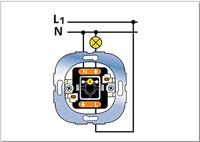 REV 0501642551 Controleschakelaar Inzetstuk Wit 1 stuk(s) - thumbnail