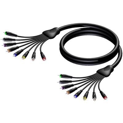 Procab REF8033 8x RCA male - 8x RCA male 5.00 meter