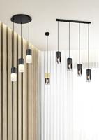 Trio HanglampRobin pendel hout met zwart - 310600154 - thumbnail