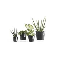 Ecopots Bloempot Amsterdam Mini Ø17cm - Donkergrijs - thumbnail