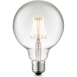 Edison Vintage E27 LED filament lichtbron Globe | G95 Deco | Retro LED lamp | 9.5/9.5/13.5cm | Helder | geschikt voor E27 fitting | Dimbaar | 4W 440lm 3000K | warm wit licht Edison Vintage E27 LED filament lichtbron Globe | G95 Deco | Retro LED lamp | 9.5/9.5/13.5cm | Helder | geschikt voor E27 fitting | Dimbaar | 4W 440lm 3000K | warm wit licht
