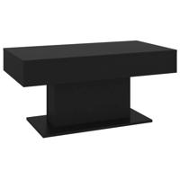 Salontafel 96x50x45 cm bewerkt hout zwart - thumbnail