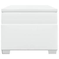 Boxspring met matras kunstleer wit 90x200 cm - thumbnail