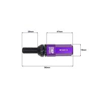 Schroevenkit OMP OMPS09981411 28 mm Paars M14 x 1,50 - thumbnail