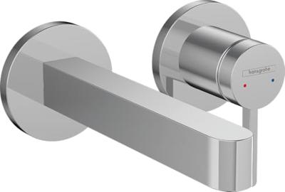 Wastafelmengkraan Inbouw Finoris HansGrohe 2-gats 168 MM Voorsprong Met Afvoerplug Chroom Wastafelmengkraan Inbouw Finoris HansGrohe 2-gats 168 MM Voorsprong Met Afvoerplug Chroom