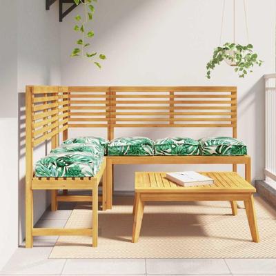 Palletkussen voor zitting 6 pcs Bladpatroon 40 x 40 x 8 cm