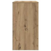 Bureau artisanaal eikenkleurig 77,5 x 43 x 79 cm Bewerkt hout - thumbnail