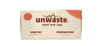 Unwaste Duopack orange soap & shampoo bar 1 Stuks