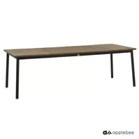 Milou Tuintafel Black 180x90x76 cm tuinmeubel Applebee - Applebee - thumbnail