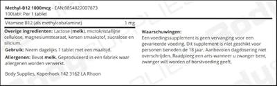 Methyl-B12 1000mcg 100tabl