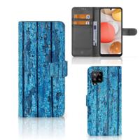 Samsung Galaxy A42 5G | Book Style Case | Wood Blue - thumbnail