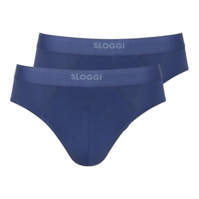 Sloggi men Ever Ease 2-pack slips blauw - thumbnail