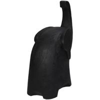 Diversen Ornament olifant polyresin black 16x8x20.5cm - thumbnail