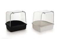 Badhuisje voor vogels wit - thumbnail