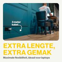 Aqiila USB-C-kabel USB 2.0 USB-C stekker 3.00 m Zwart AQCBPBICB4BD881 - thumbnail