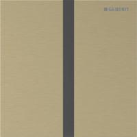 Bedieningsplaat Geberit Type 40 Met Batterijvoeding Sqaure Easy To Clean Geborsteld Messing - thumbnail