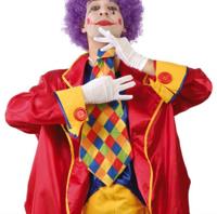 Geruite Stropdas Clown - thumbnail