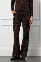 Studio Anneloes Flair Drawstring Animal Trousers 13253 Flared 9997 Multi Color - thumbnail
