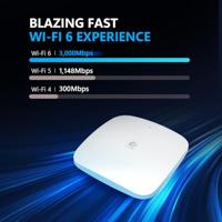 EnGenius Wireless Access Point Cloud Managed AP Wi-Fi 6 Lite Indoor PoE Access Point | 2x2 | 3 Gbps Speed | 2.4 & 5 GHz Dual Band | WPA3 Security | PoE+ Powered - ECW210L - thumbnail