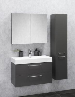 Badkamermeubelset Differnz Somero Met Keramiek Wastafel 60 cm Antraciet Differnz Badkamermeubelset Differnz Somero Met Keramiek Wastafel 60 cm Antraciet Differnz