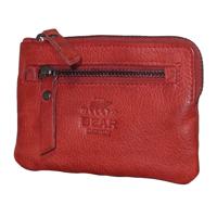 Bear Design Sleuteletui met Creditcardvakjes Carrie Rood - thumbnail