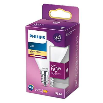 Philips LED 76283400 LED-lamp Energielabel E (A - G) E14 Kogel 6.5 W = 60 W Warmwit (Ø x l) 4.5 cm x 8 cm 1 stuk(s)