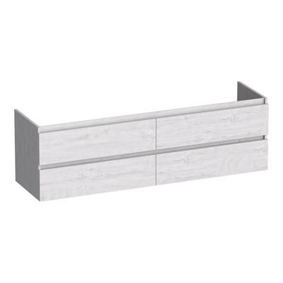 Brauer Joy - Onderkast - 160 cm - met 4 Softclose Lades Greeploos en 2 Sifon Uitsparingen - Forest Seashell