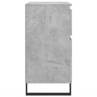 Dressoir 60x35x70 cm bewerkt hout betongrijs - thumbnail