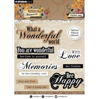 Studio Light • sweet bee memories sticker paper pad sentiments - thumbnail