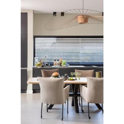 WOOOD Eettafel 'Combi-tablo' Eikenhout, 240 x 100cm, kleur Naturel