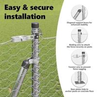 VidaXL Afrasteringspaal zilver 25 x 1,4 m (36 mm gaas) staal - thumbnail